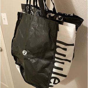 Two lululemon reusable bags